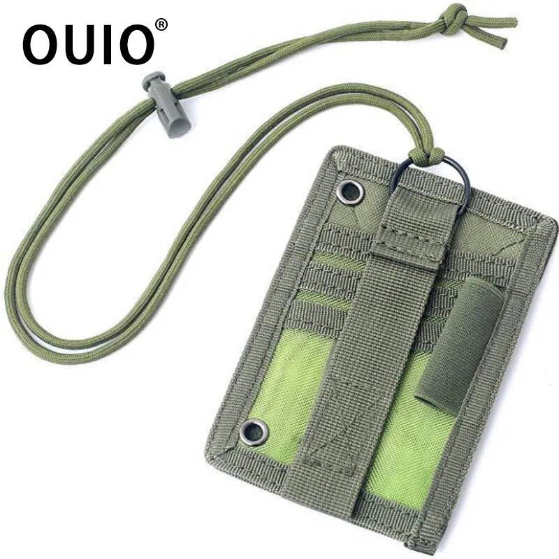 Lanyard Badge Holder - OUIO Porta-Cartão de Identificação Tático com