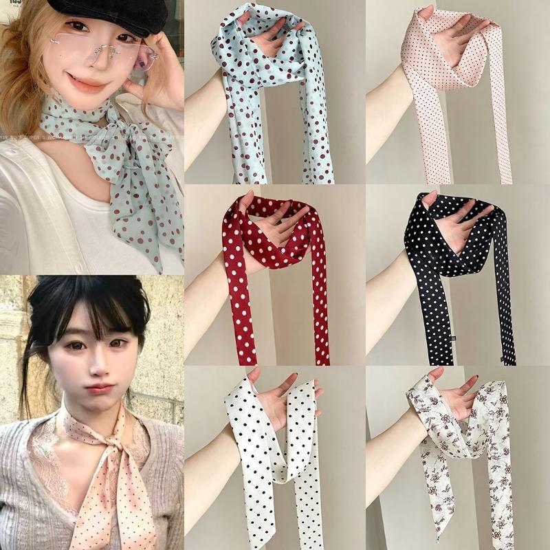 Ascot Neck Scarf - Lenço de Seda com Estampa Floral
