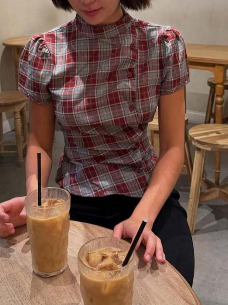Silk Tie Striped - Camiseta Feminina de Verão Vintage Estilo