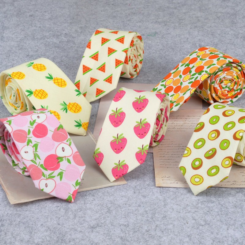 Skinny Tie Men - Bonito colorido doce moda gravata para