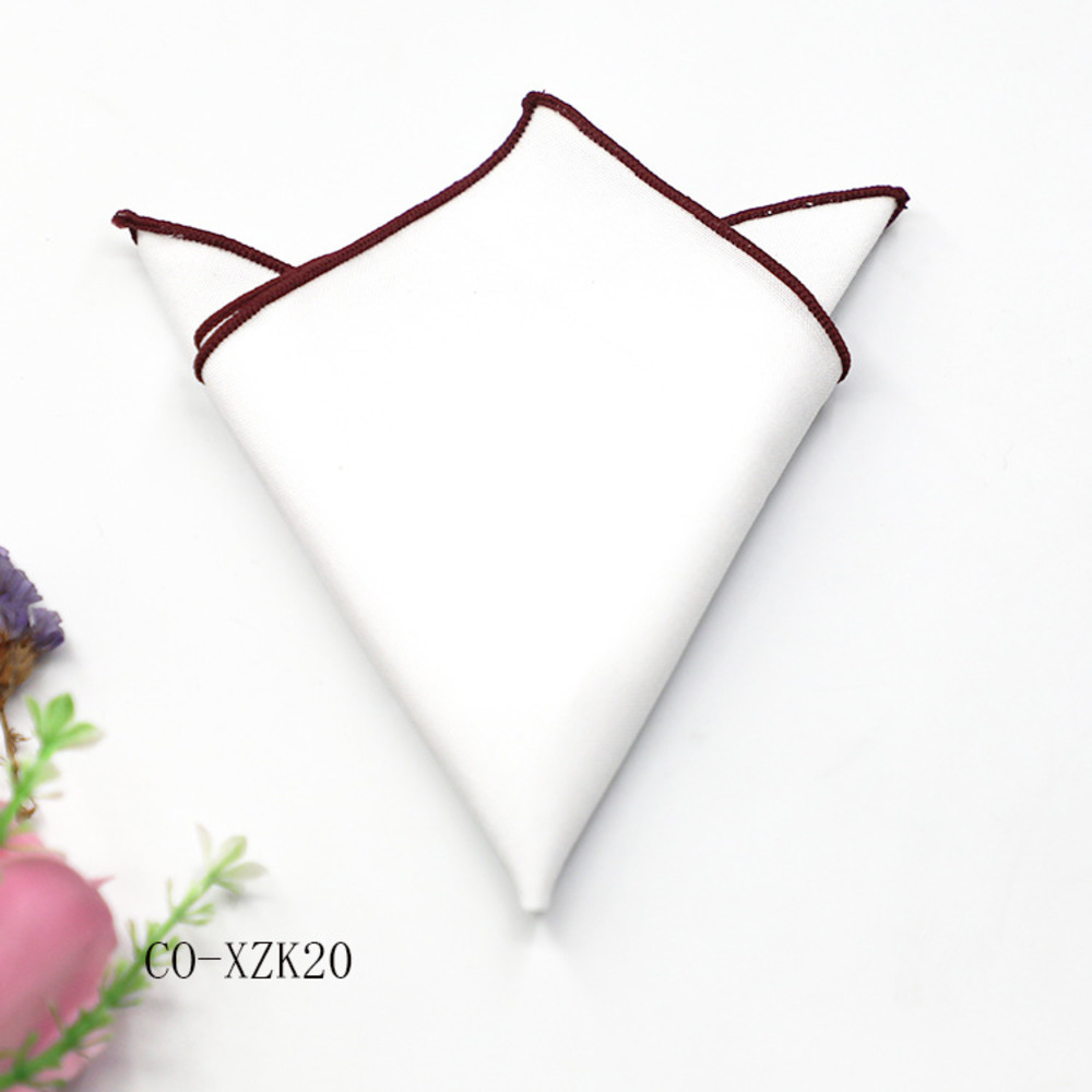 Sólido listrado marrom bolso q - Handkerchief Cotton Men avaliação e preço