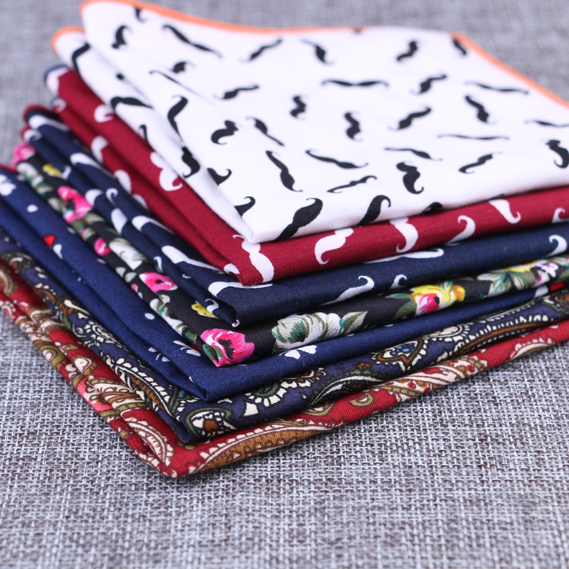 Moda algodão bolso quadrado fl - Handkerchief Cotton Men avaliação e preço