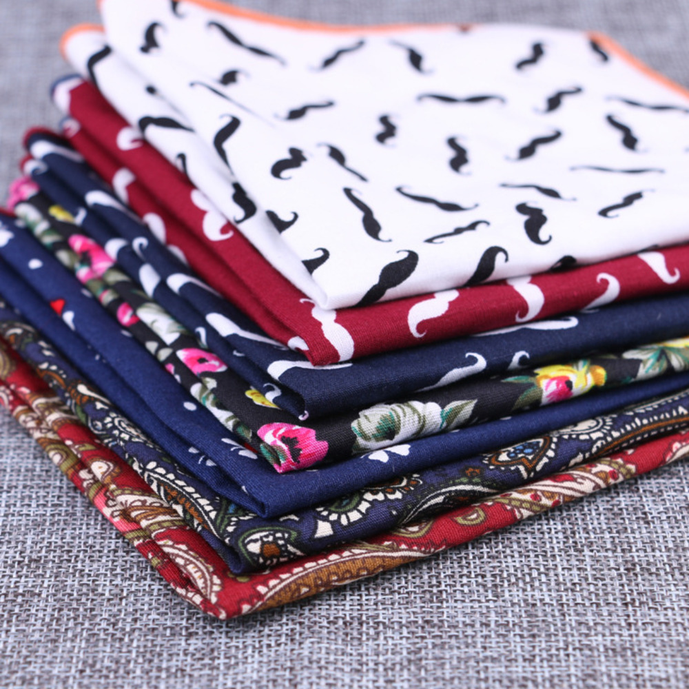 Moda algodão bolso quadrado fl - Handkerchief Cotton Men avaliação e preço