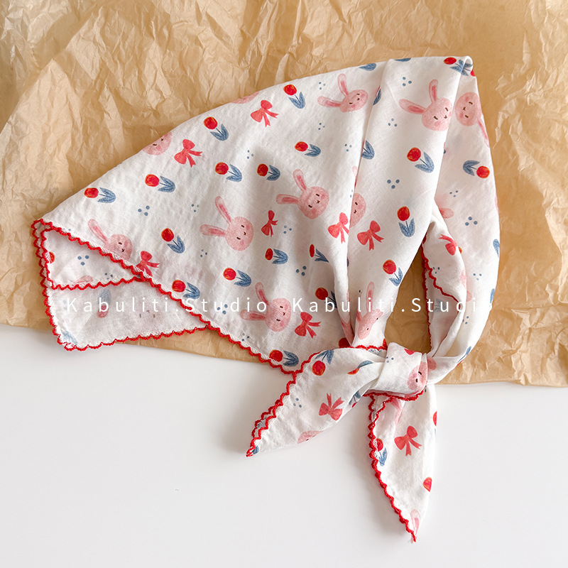 Lenço Quadrado de Algodão e Li - Ascot Neck Scarf avaliação e preço