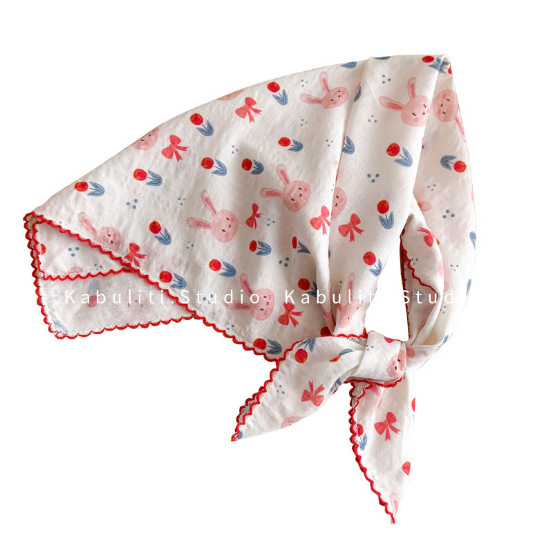Lenço Quadrado de Algodão e Li - Ascot Neck Scarf avaliação e preço