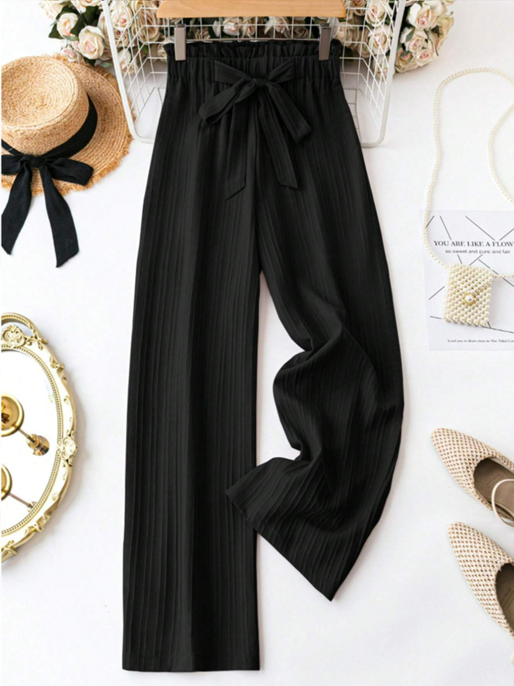Calças Femininas Listradas de  - Silk Tie Striped avaliação e preço