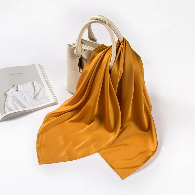 Lenço de Cetim Feminino 70cm,  - Ascot Neck Scarf avaliação e preço