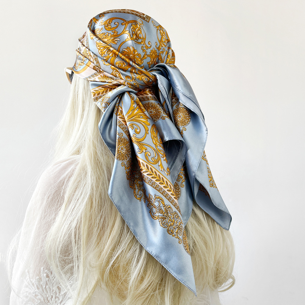 Lenço de Seda Quadrado de Ceti - Head Wrap Turban avaliação e preço