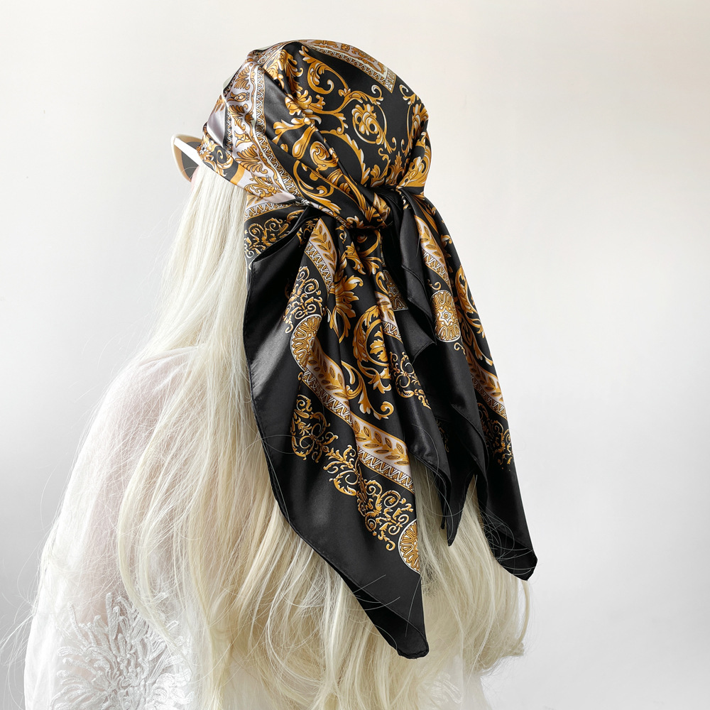 Lenço de Seda Quadrado de Ceti - Head Wrap Turban avaliação e preço