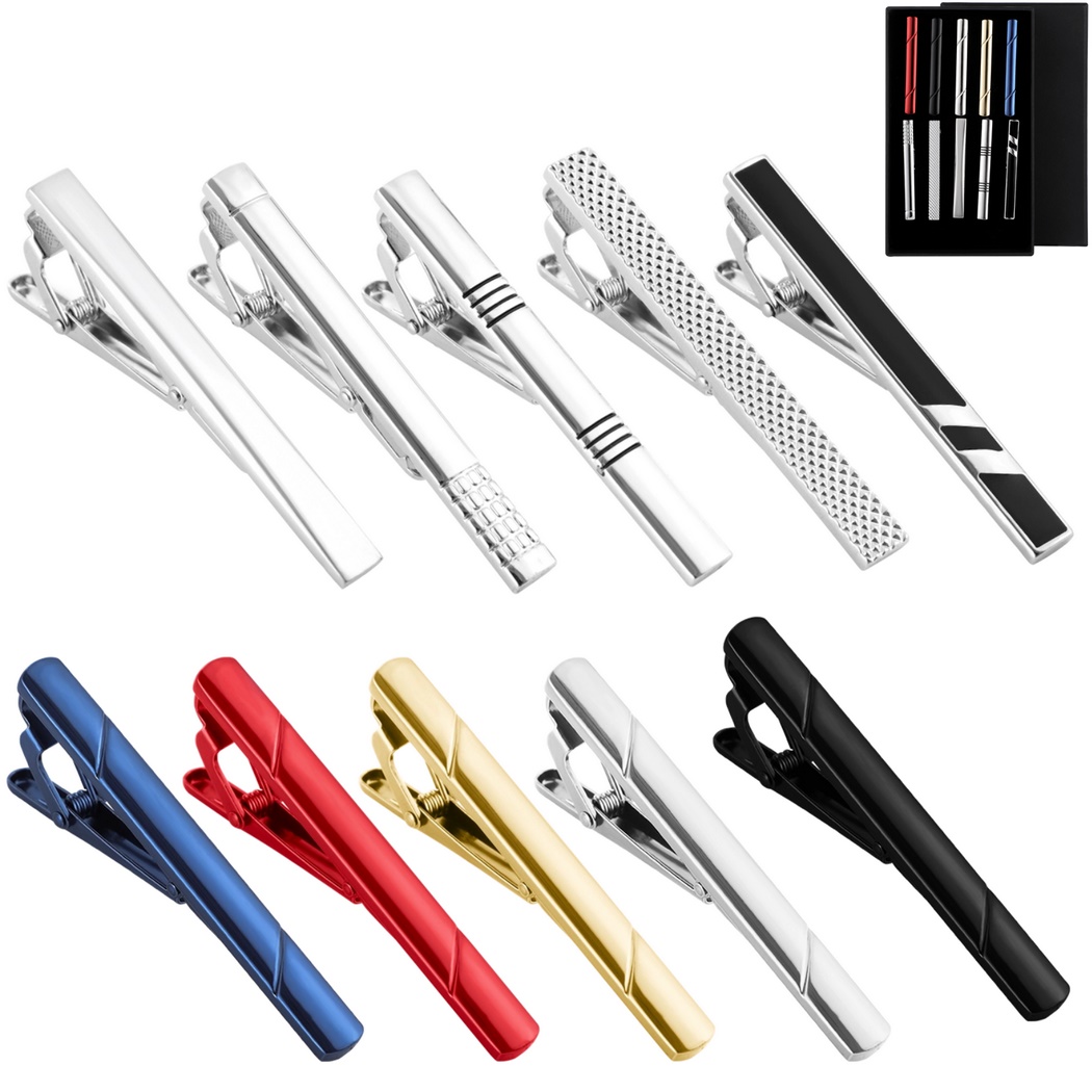 Conjunto de 10 prendedores de  - Tie Bar Set Gift avaliação e preço
