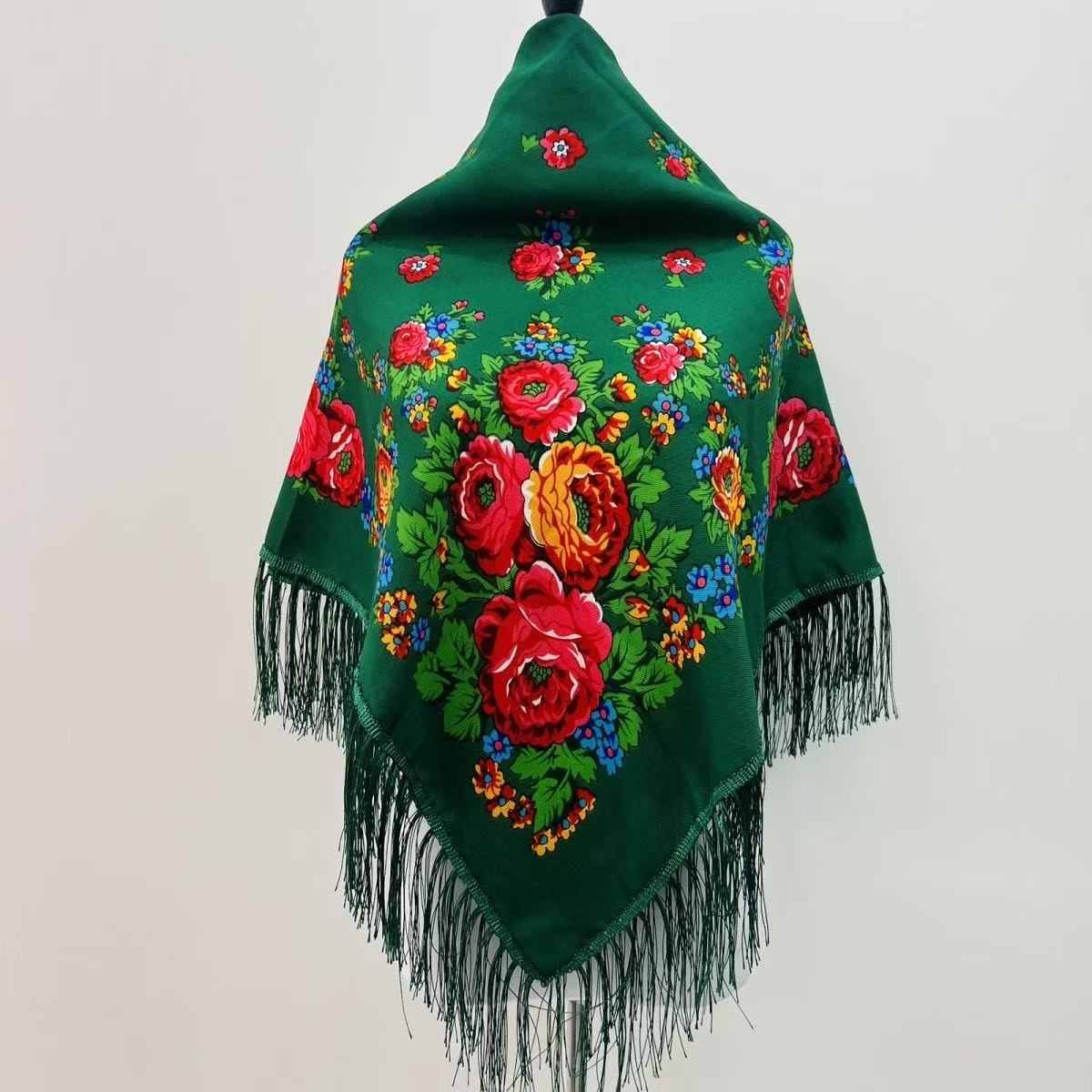 120*120cm luxo floral russo na - Bandana Cotton avaliação e preço