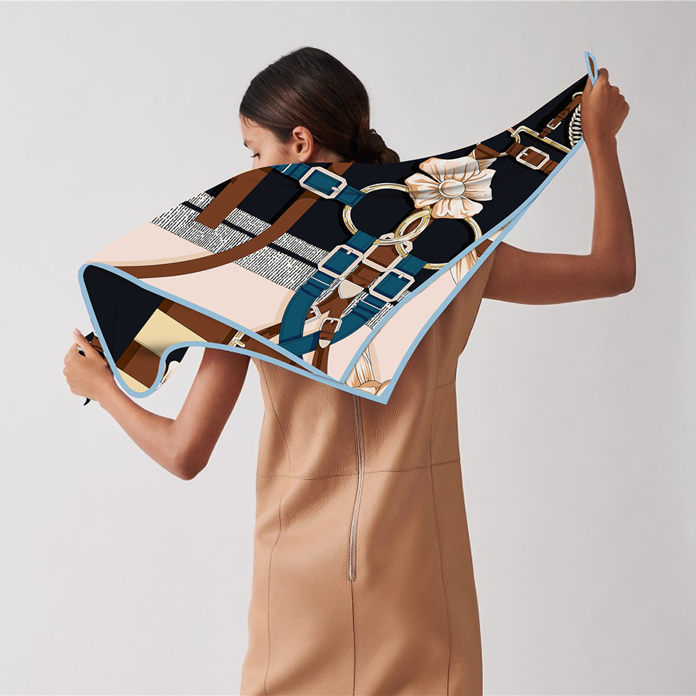 90cm novo design cinto sarja l - Silk Neck Scarf avaliação e preço