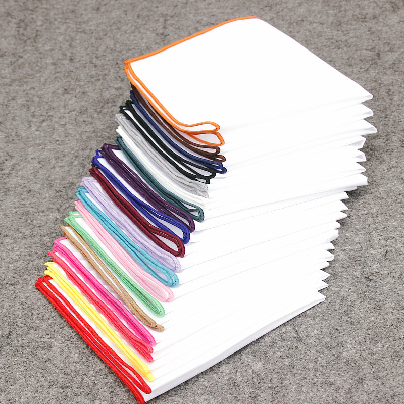 Lenço Branco para Homens e Mul - Handkerchief Cotton Men avaliação e preço