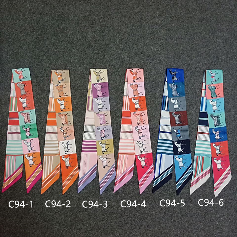 Novo cachecol para mulheres ca - Silk Tie Striped avaliação e preço