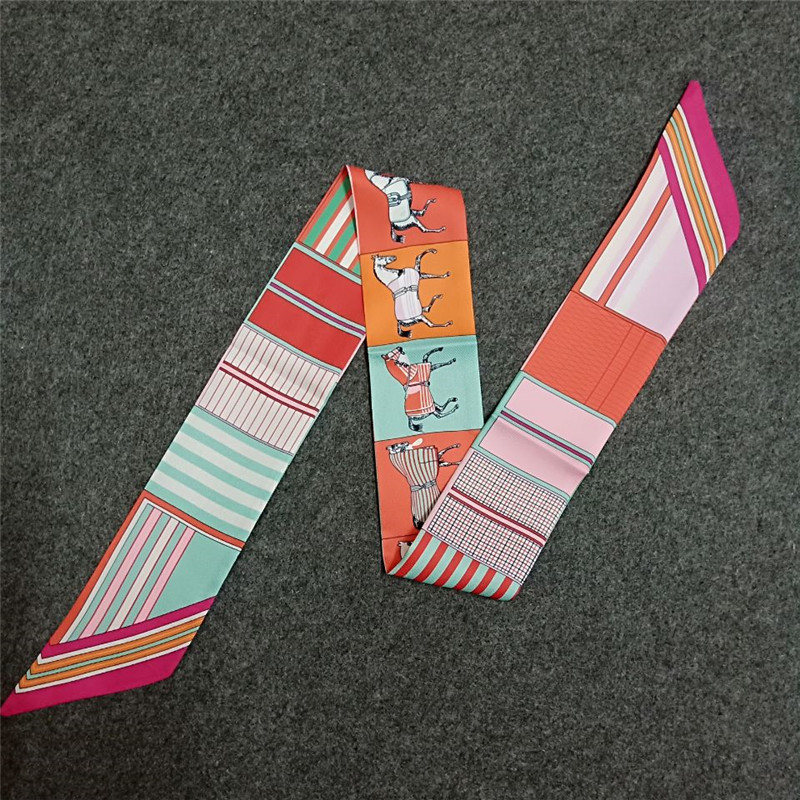 Novo cachecol para mulheres ca - Silk Tie Striped avaliação e preço