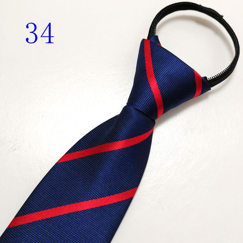 Gravatas com zíper para homens - Silk Tie Striped avaliação e preço