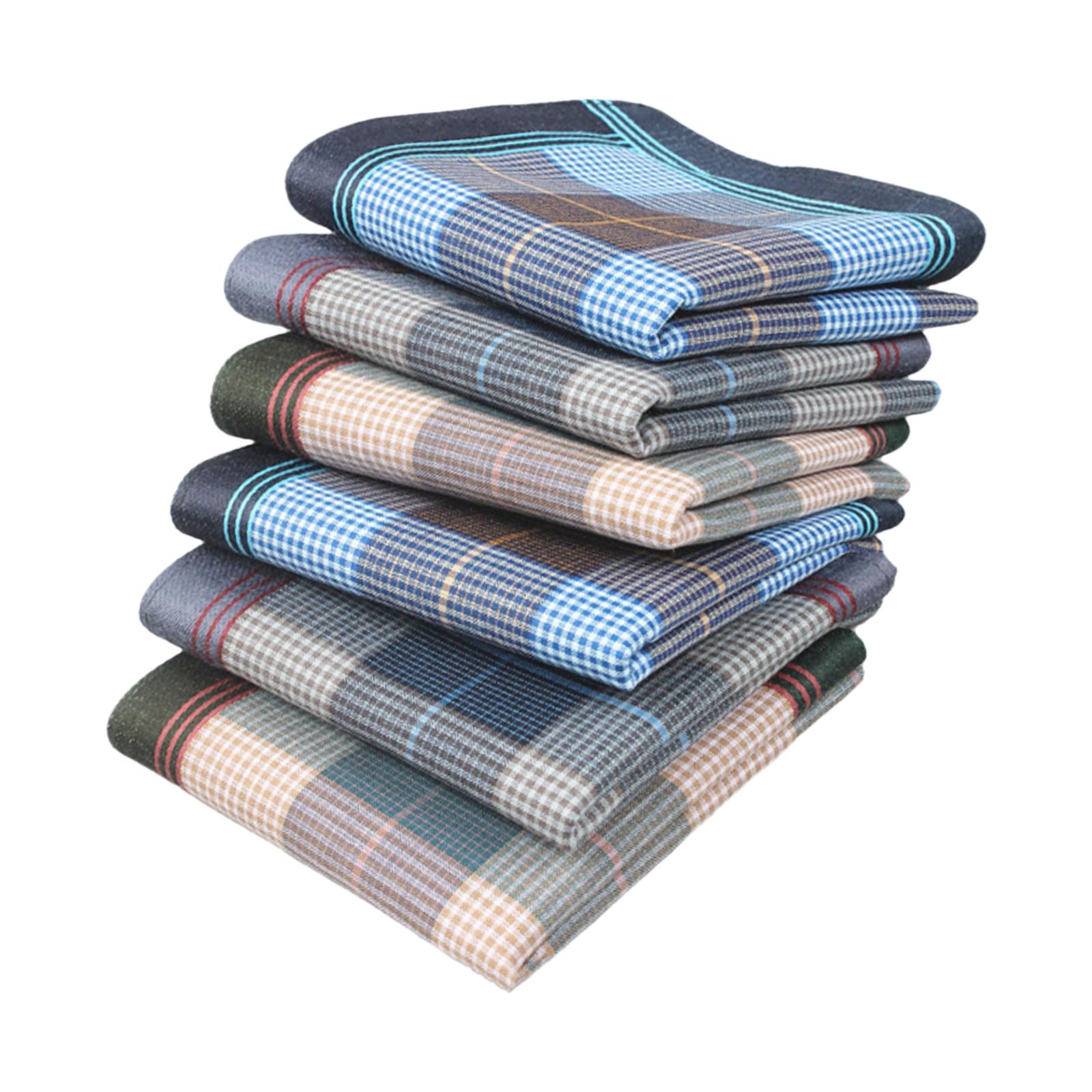 6 Lenços de Bolso, Lenços Univ - Handkerchief Cotton Men avaliação e preço