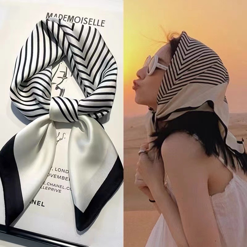 Lenço de seda de imitação de l - Silk Tie Striped avaliação e preço