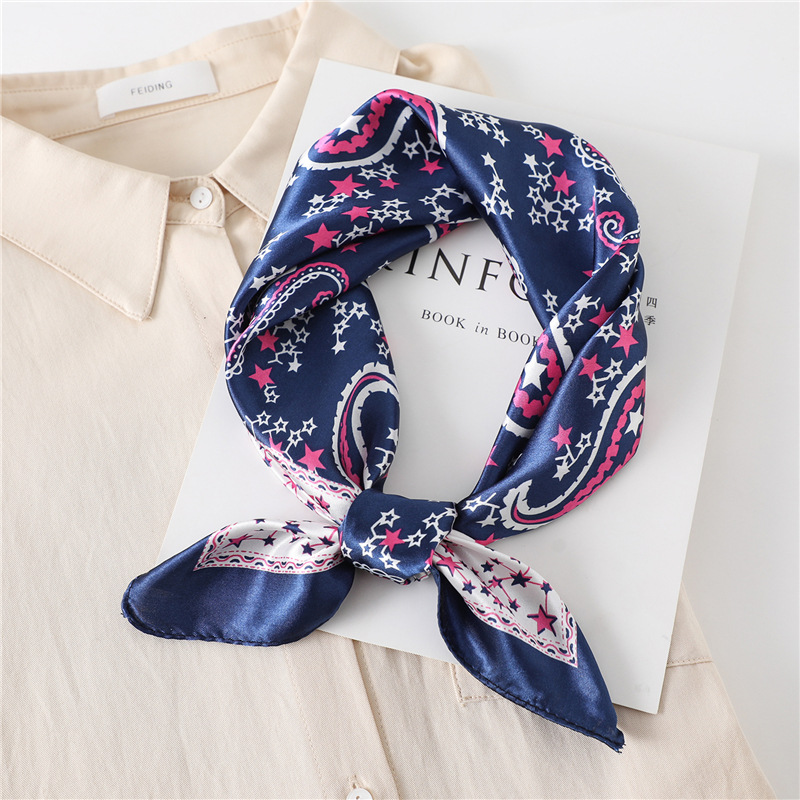 Lenço de Seda Quadrado de Luxo - Silk Neck Scarf avaliação e preço