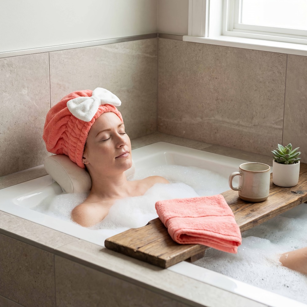 Touca de Secagem de Cabelo em  - Head Wrap Turban avaliação e preço