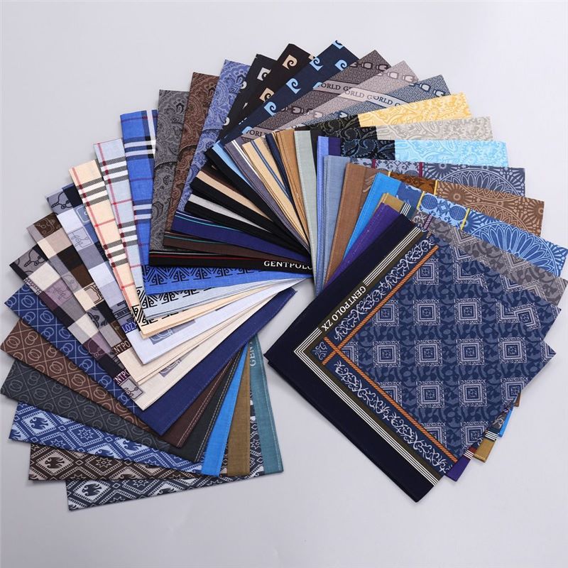 Lenço xadrez estampado de algo - Handkerchief Cotton Men avaliação e preço