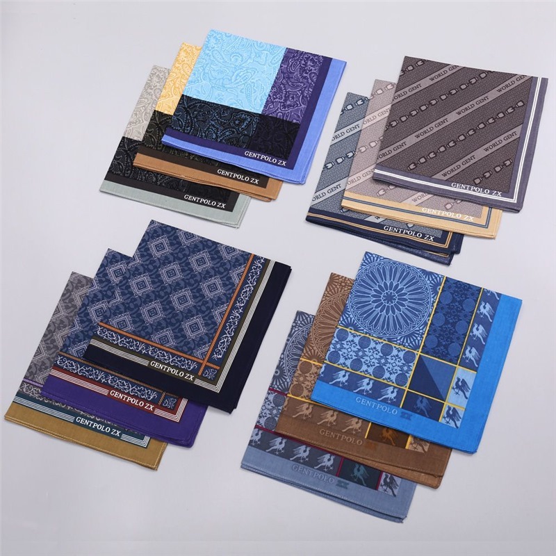 Lenço xadrez estampado de algo - Handkerchief Cotton Men avaliação e preço