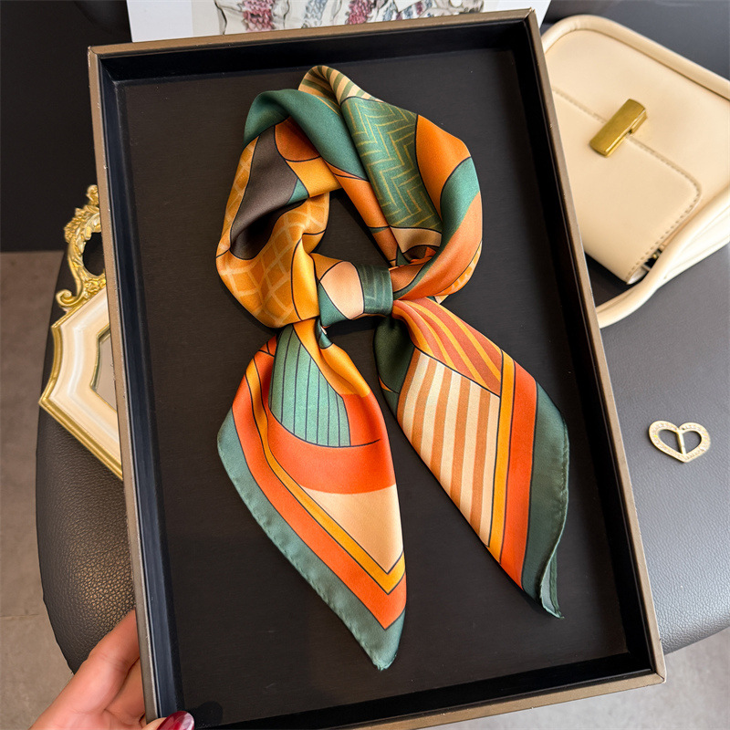 2026 nova geometria impressão  - Ascot Neck Scarf avaliação e preço