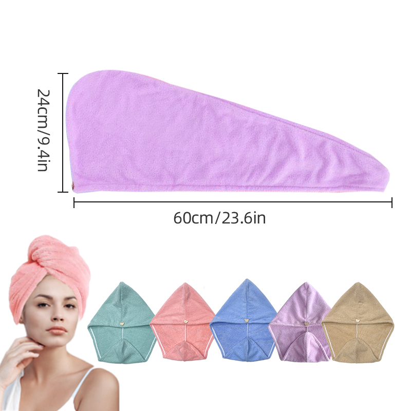 Envoltório de toalha de cabelo - Head Wrap Turban avaliação e preço